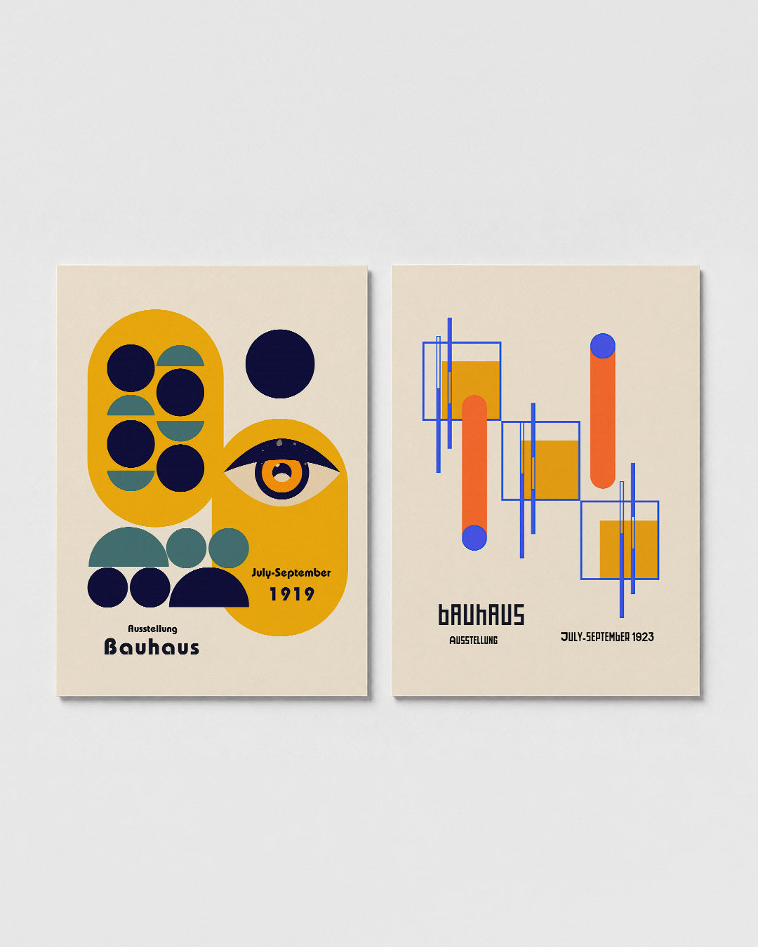 Vormen en kleurvlakken Posterset