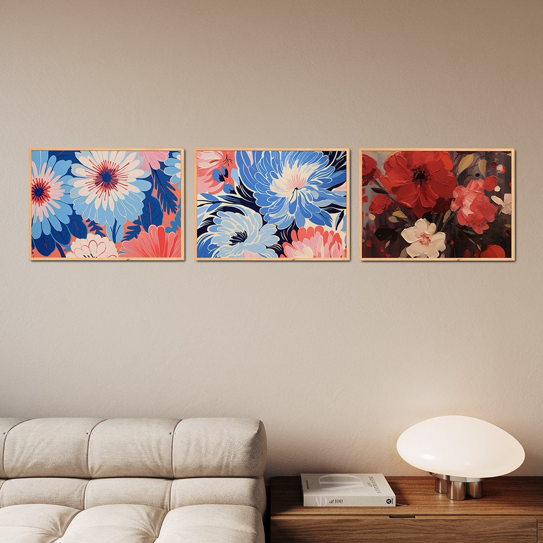 Bloemrijke kleurexplosie Posterset
