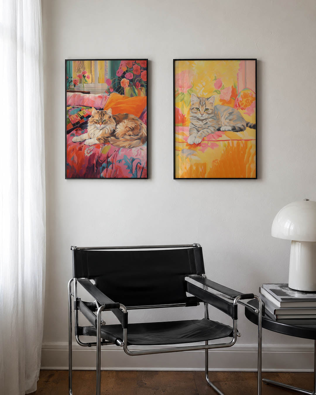 Kleurrijke kat Posterset