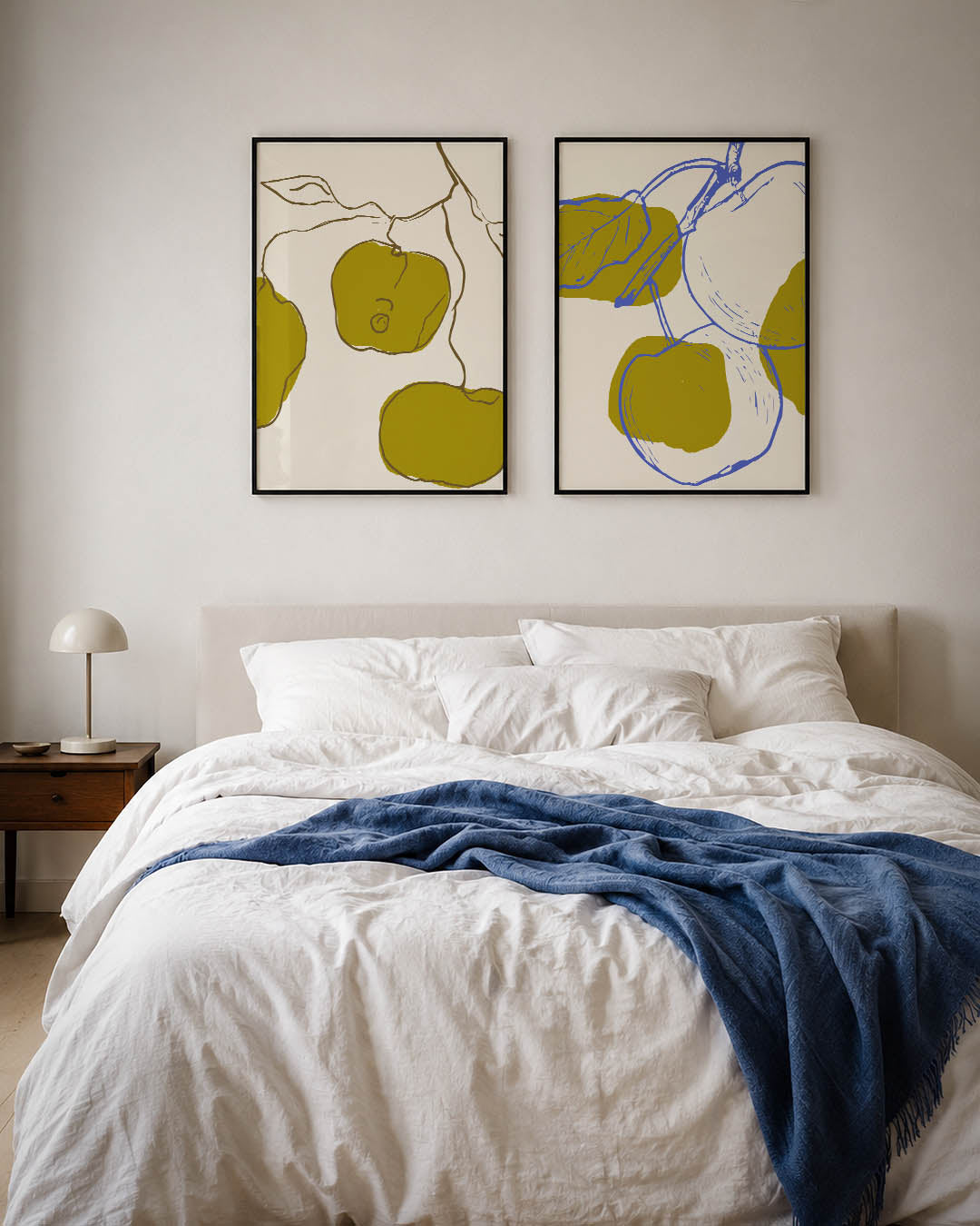Vruchten en lijnen Posterset