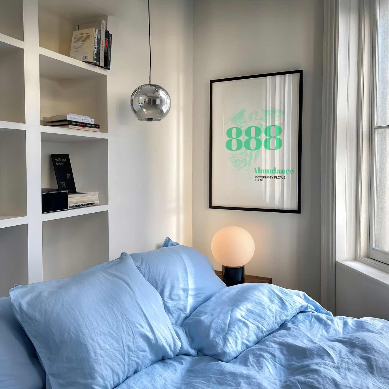 Inspirerende 888 Engel Poster-WallArtistic