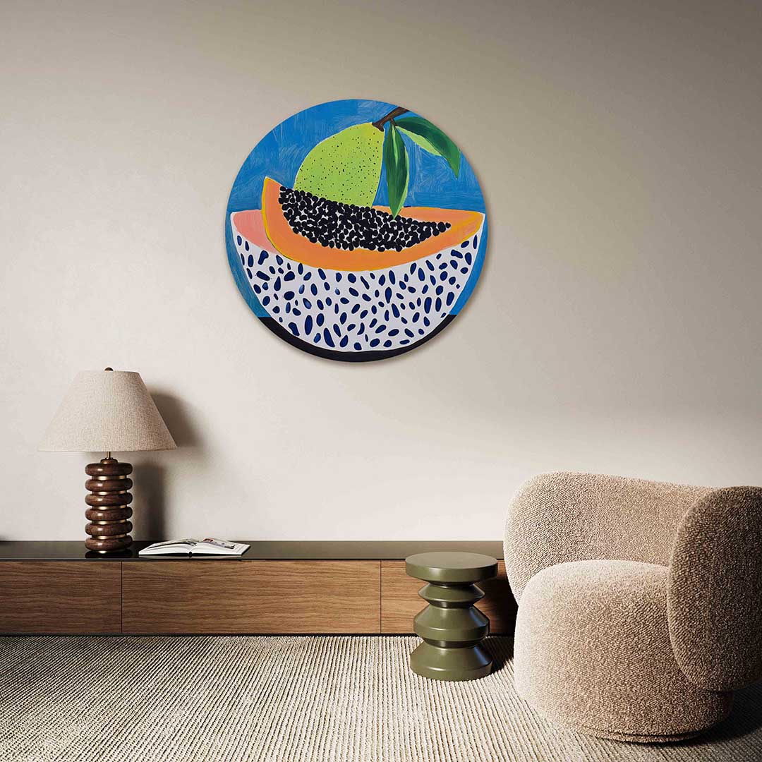 Fruit en patronen Muurcirkel