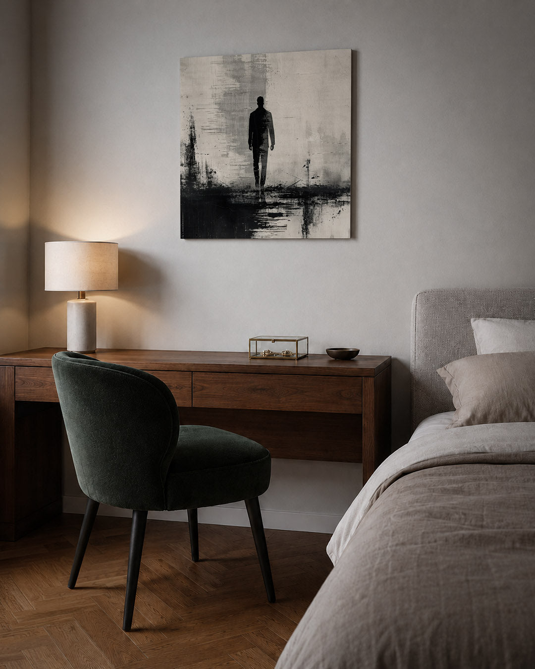 Stille reflectie Kunstwerk