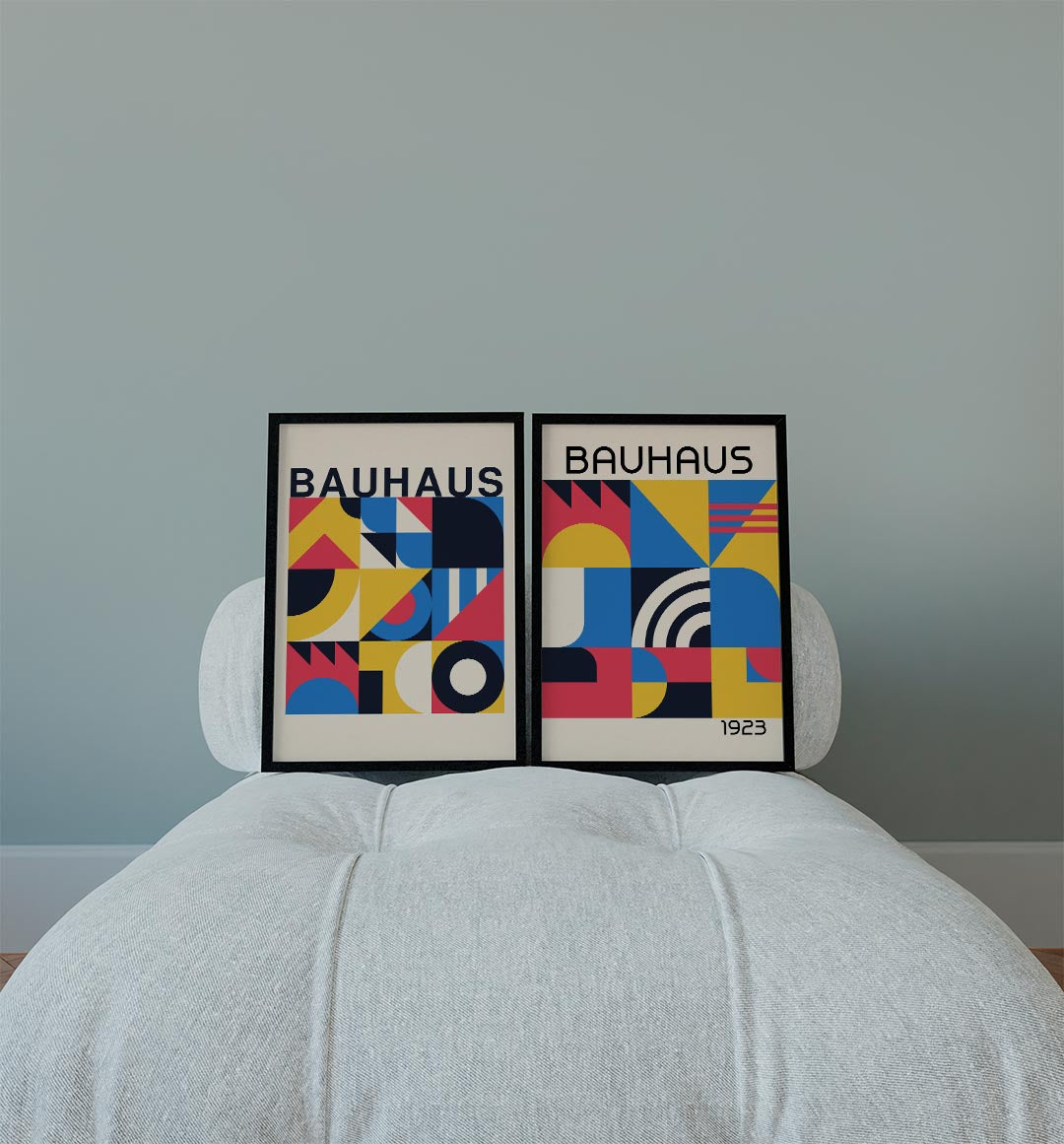 Vormen en kleurvlakken Posterset