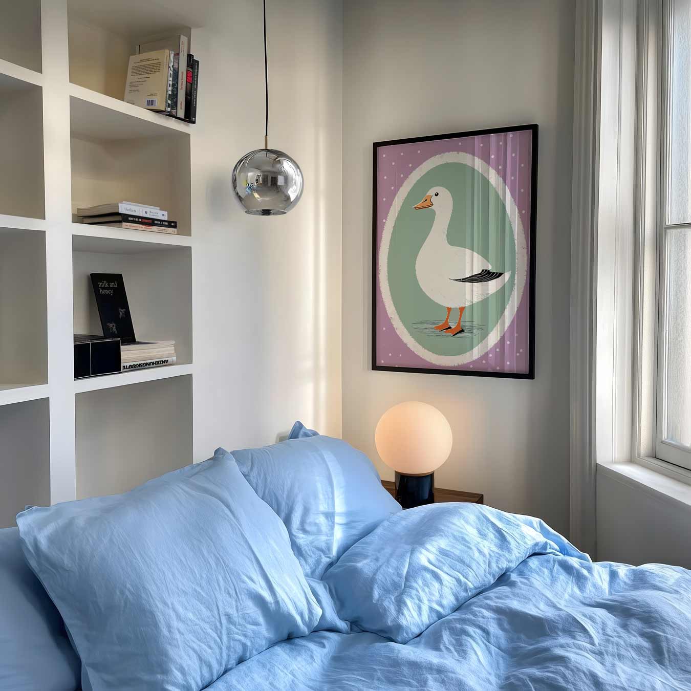 Schattige Eend Decoratieve Poster-WallArtistic