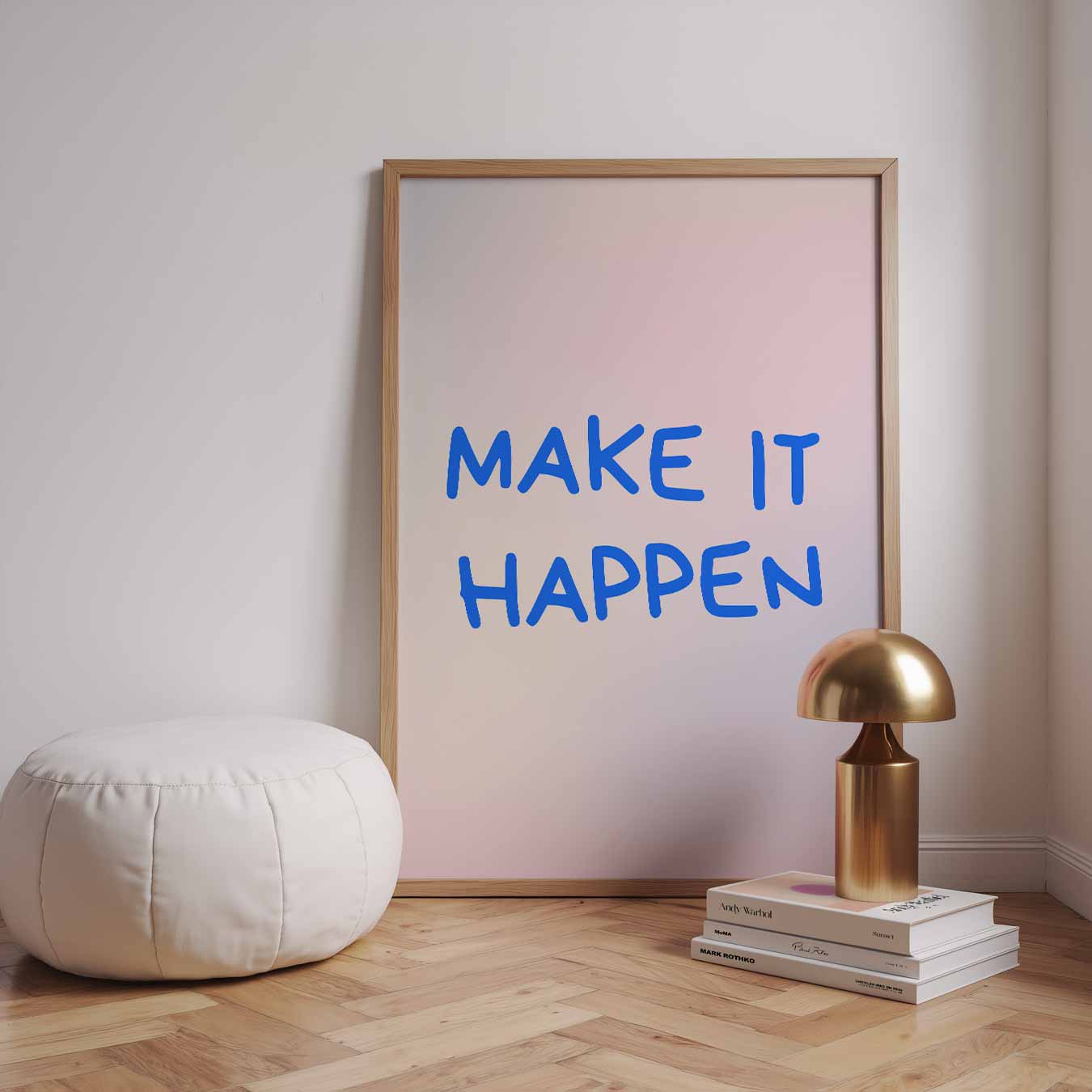 Motivatieposter Make It Happen Poster-WallArtistic