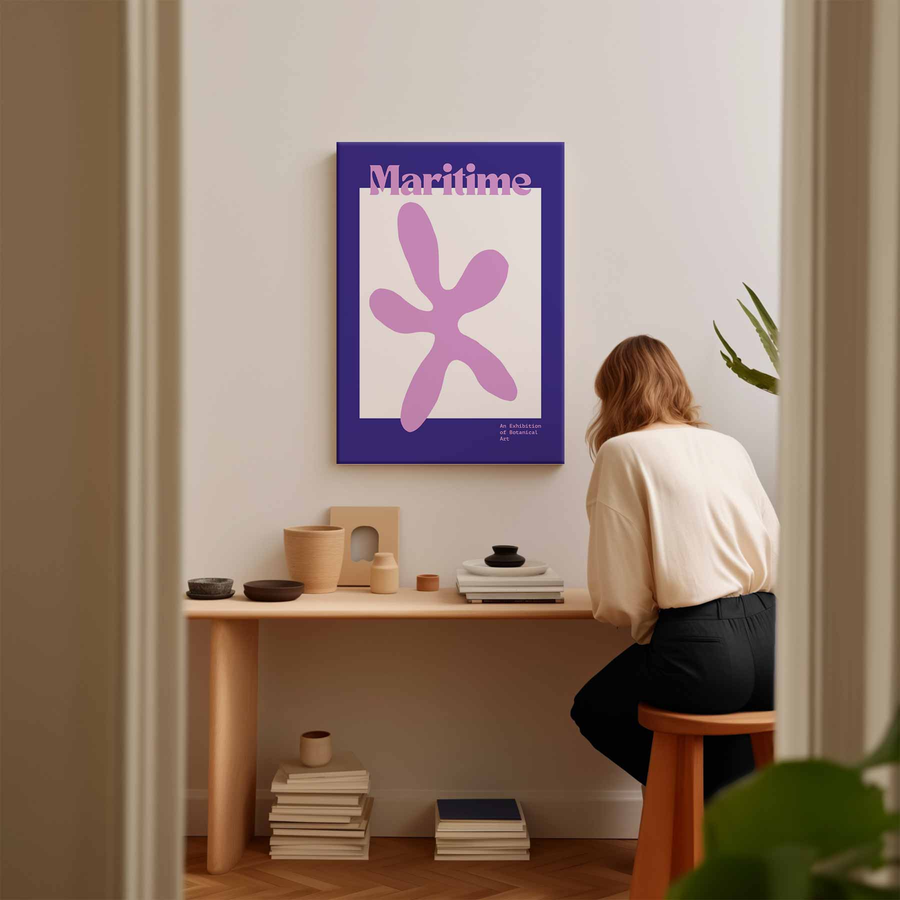 Maritieme Botanische Kunst Kunstwerk-canvas-dibond-plexiglas-wanddecoratie-WallArtistic