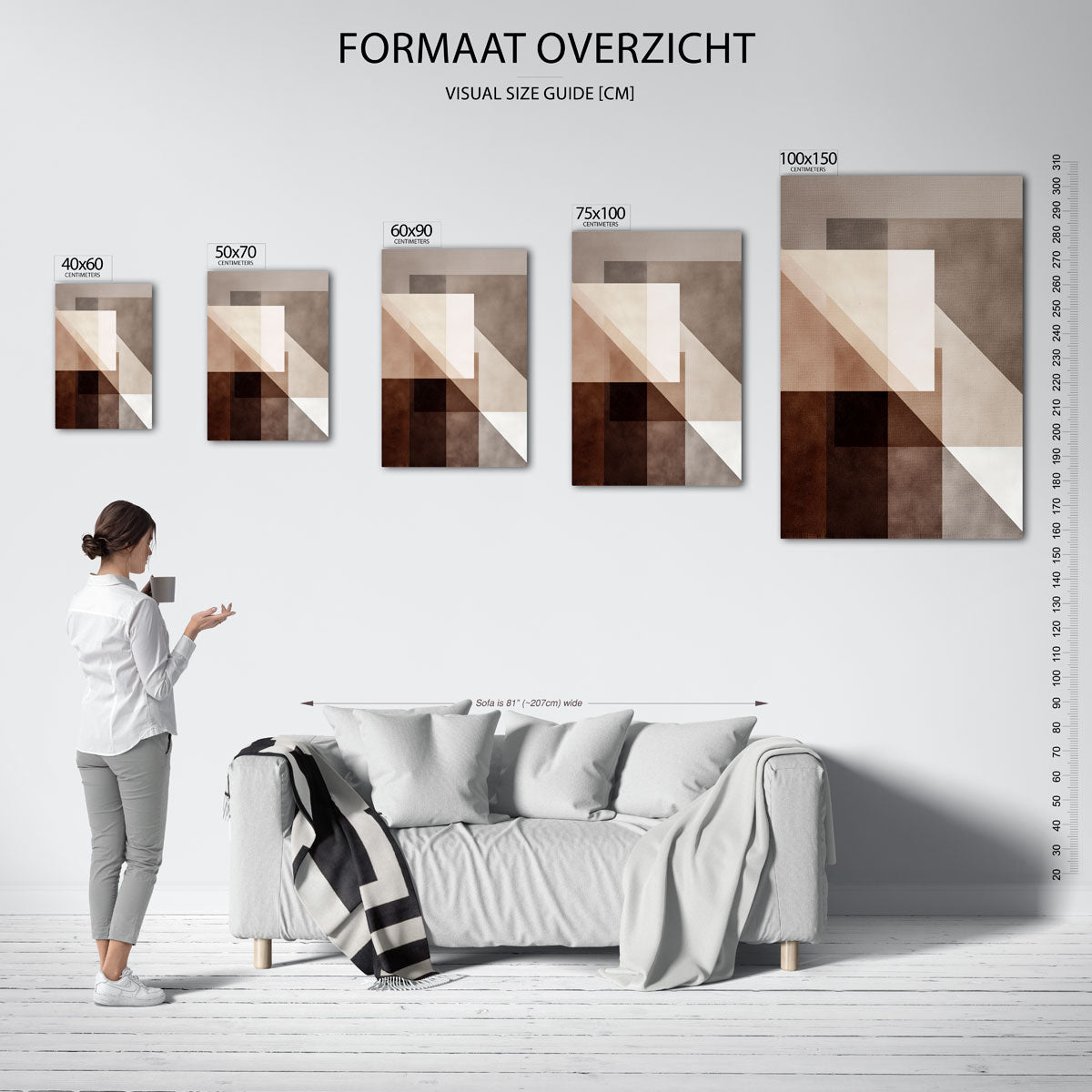 Geometrische vormen Kunstwerk