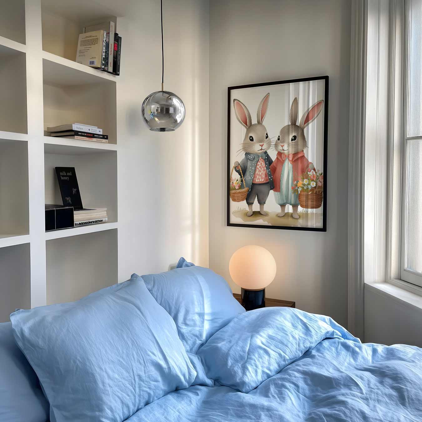Schattige Konijnen Vrienden Poster-WallArtistic