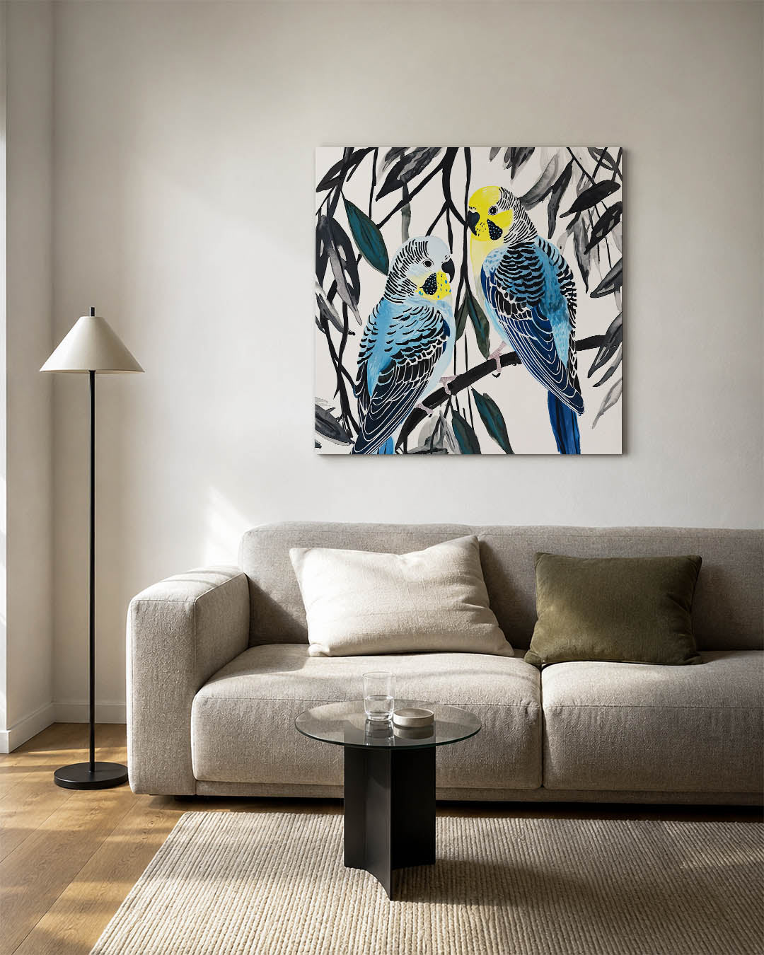 Vogels op tak Kunstwerk