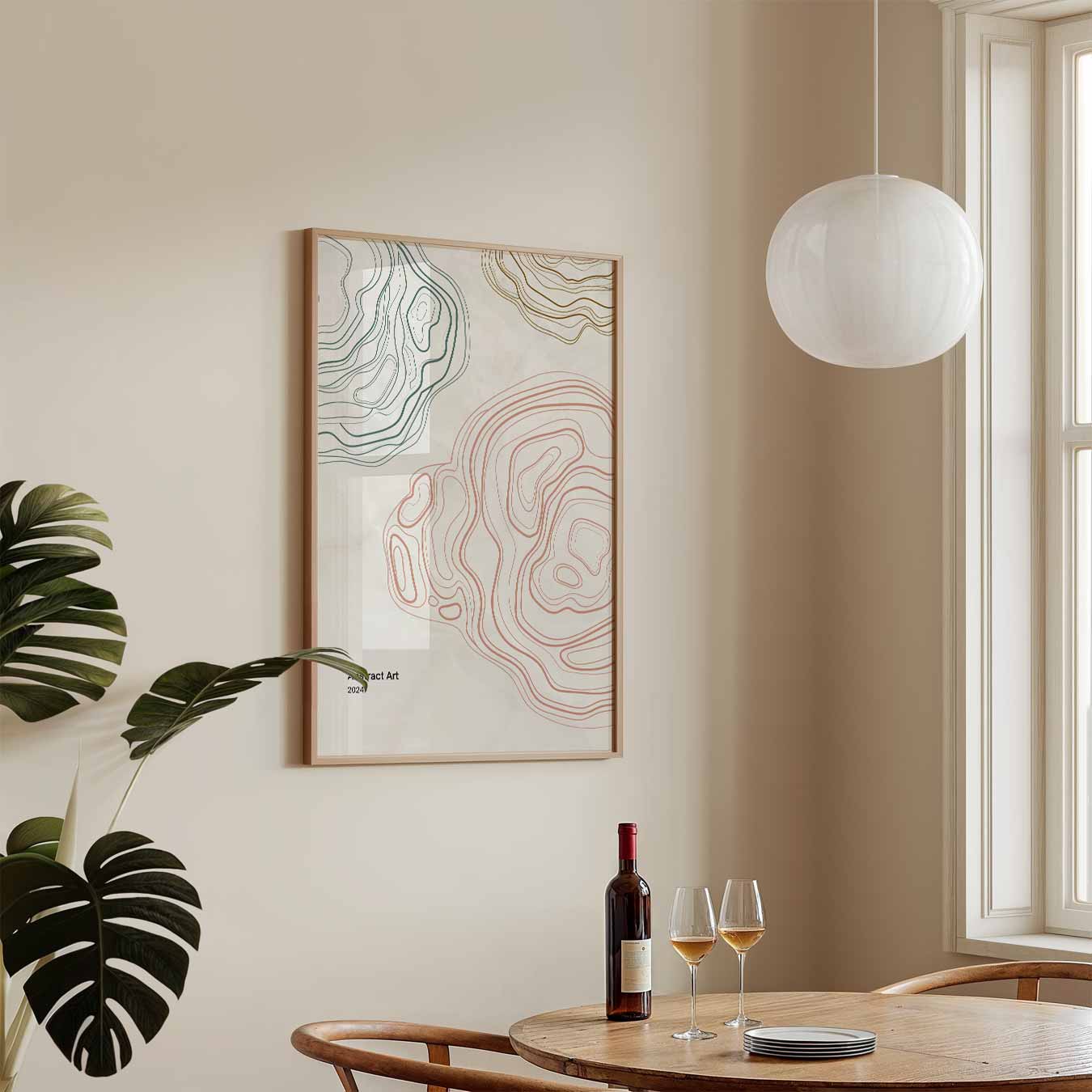 Moderne Abstracte Kunst Poster-WallArtistic