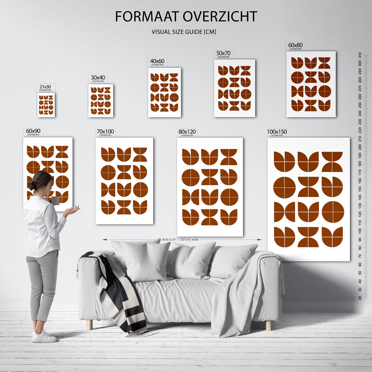 Vormritme en balans Poster