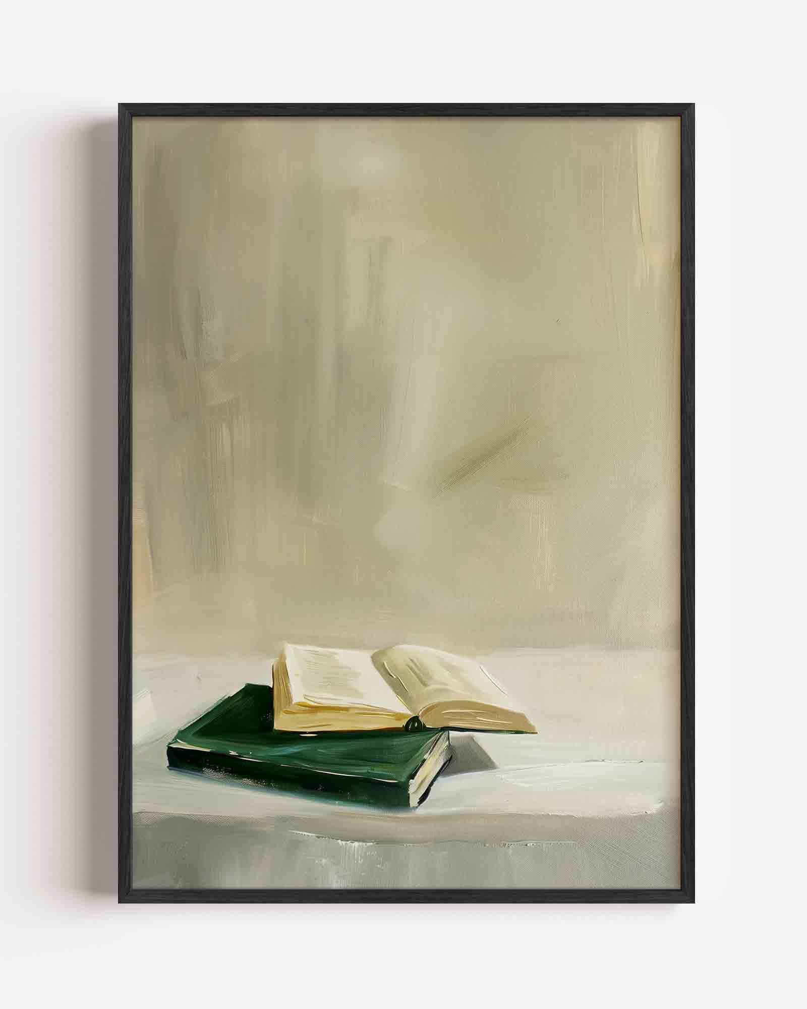 Boeken op tafel Poster