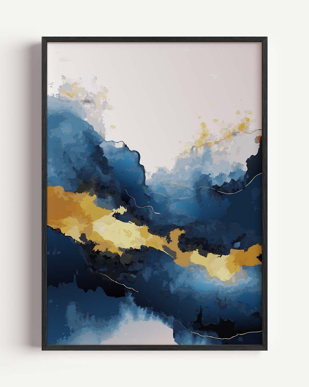 Dromerig Blauw Landschap Poster-WallArtistic