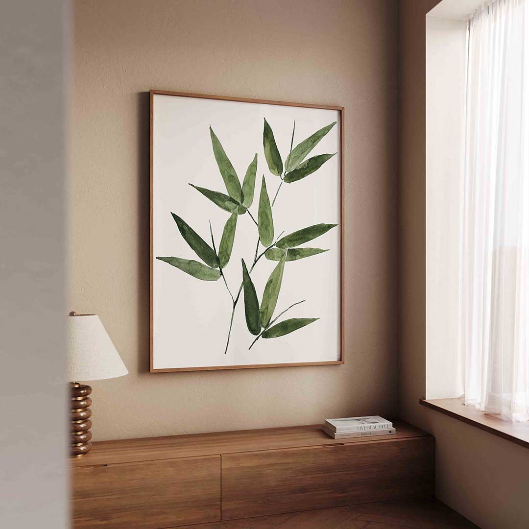 Bamboe bladeren Poster