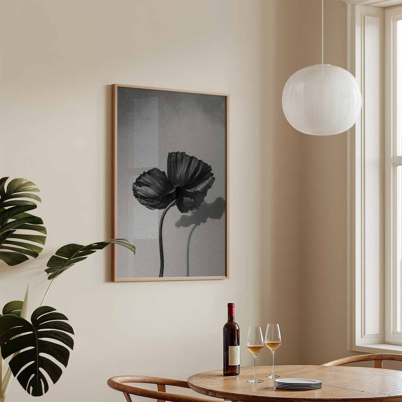 Black Flower Poster-WallArtistic