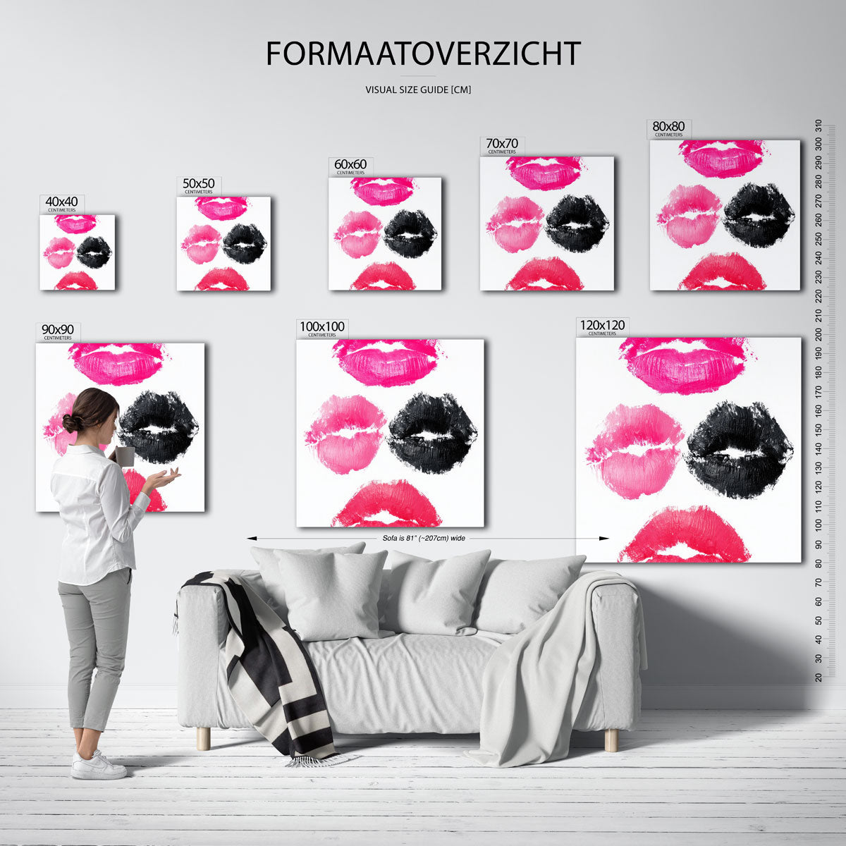 Lipafdrukken Poster