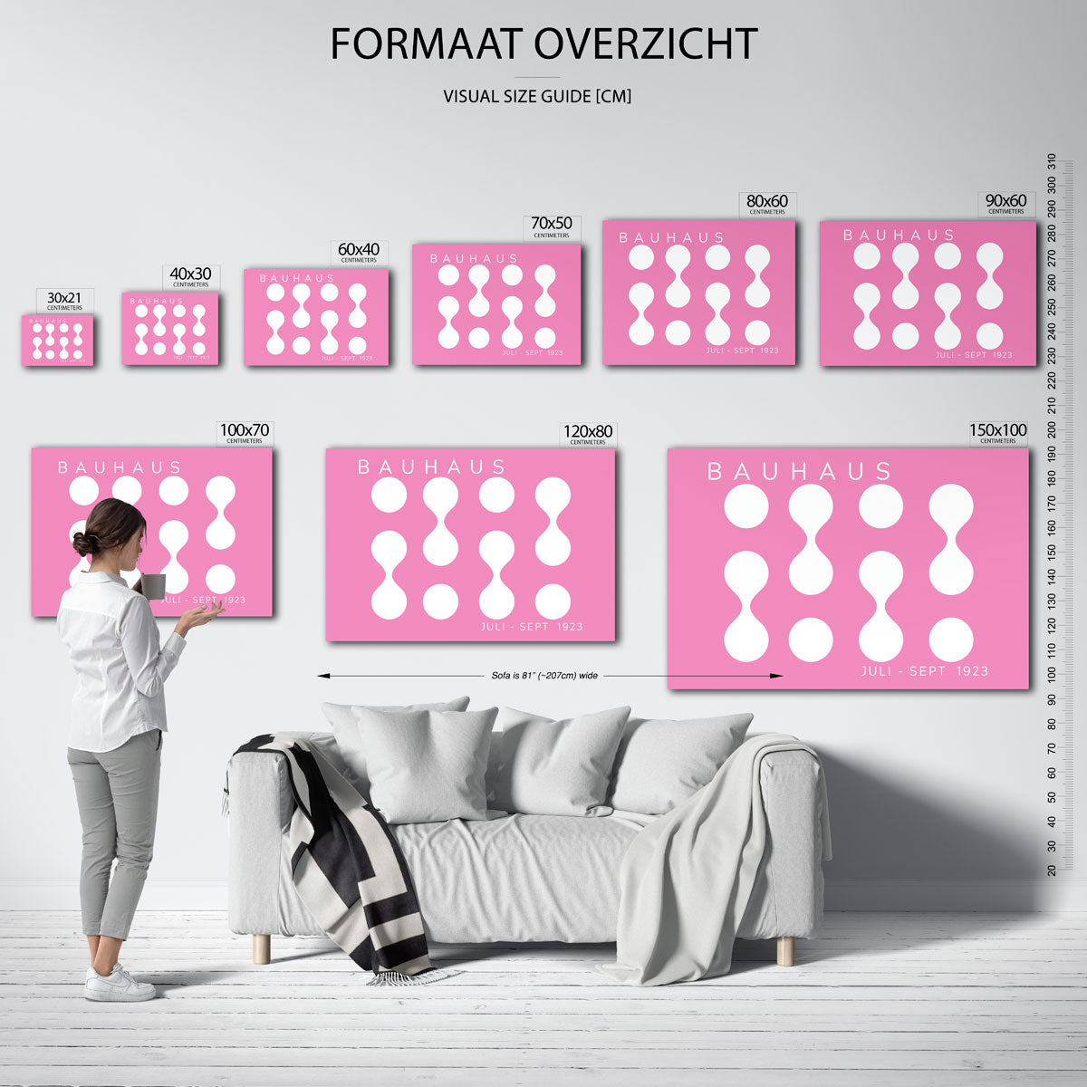 Vormritme en kleur Poster