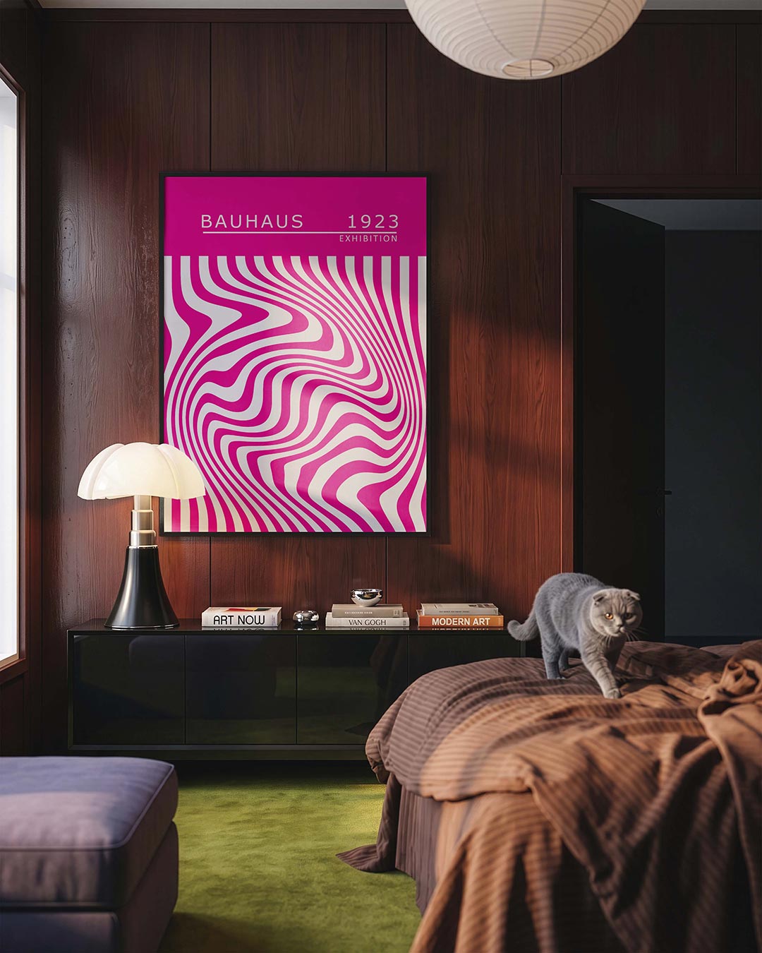 Golvend lijnenspel Poster