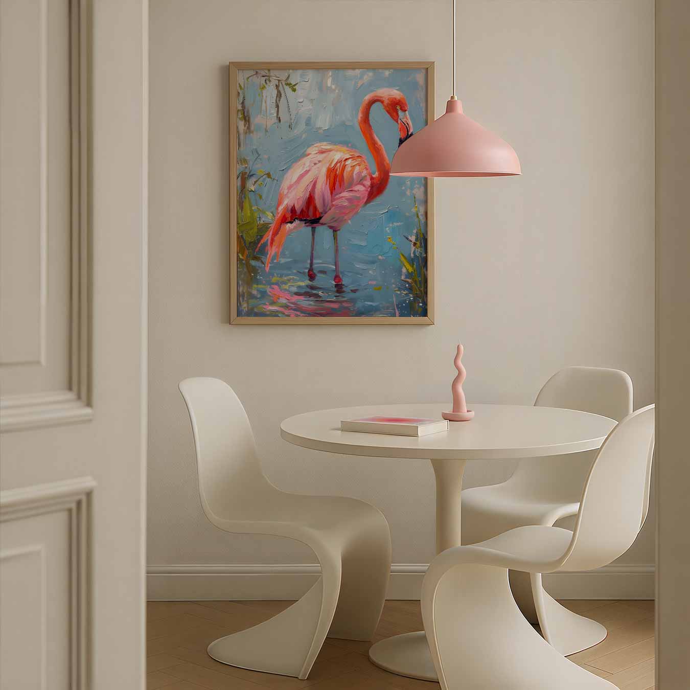 Kleurrijke Flamingo Droom Poster-WallArtistic