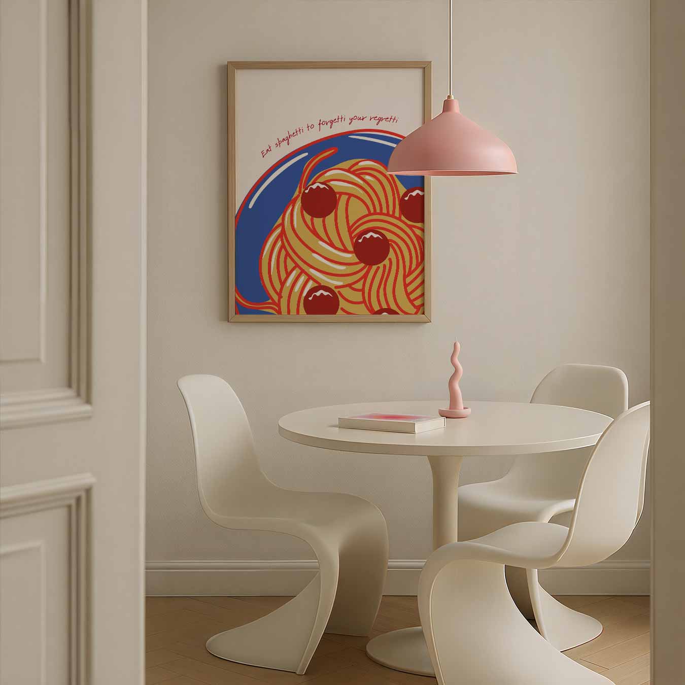 Spaghetti Regretti Poster-WallArtistic