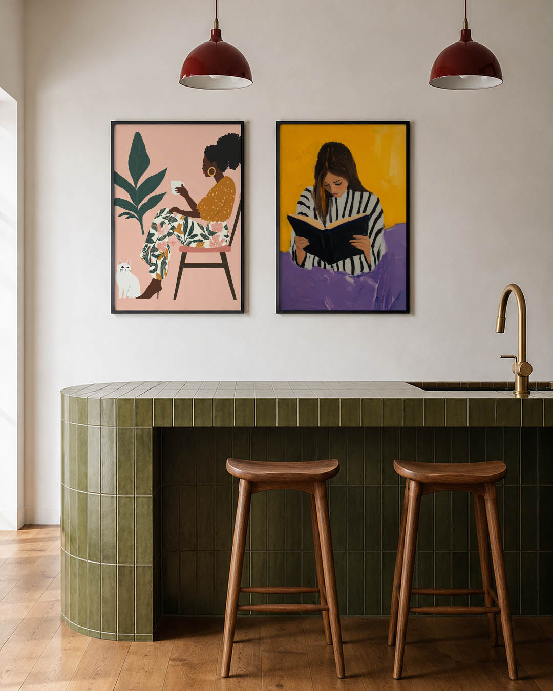 Vorm en kleurenspel Posterset