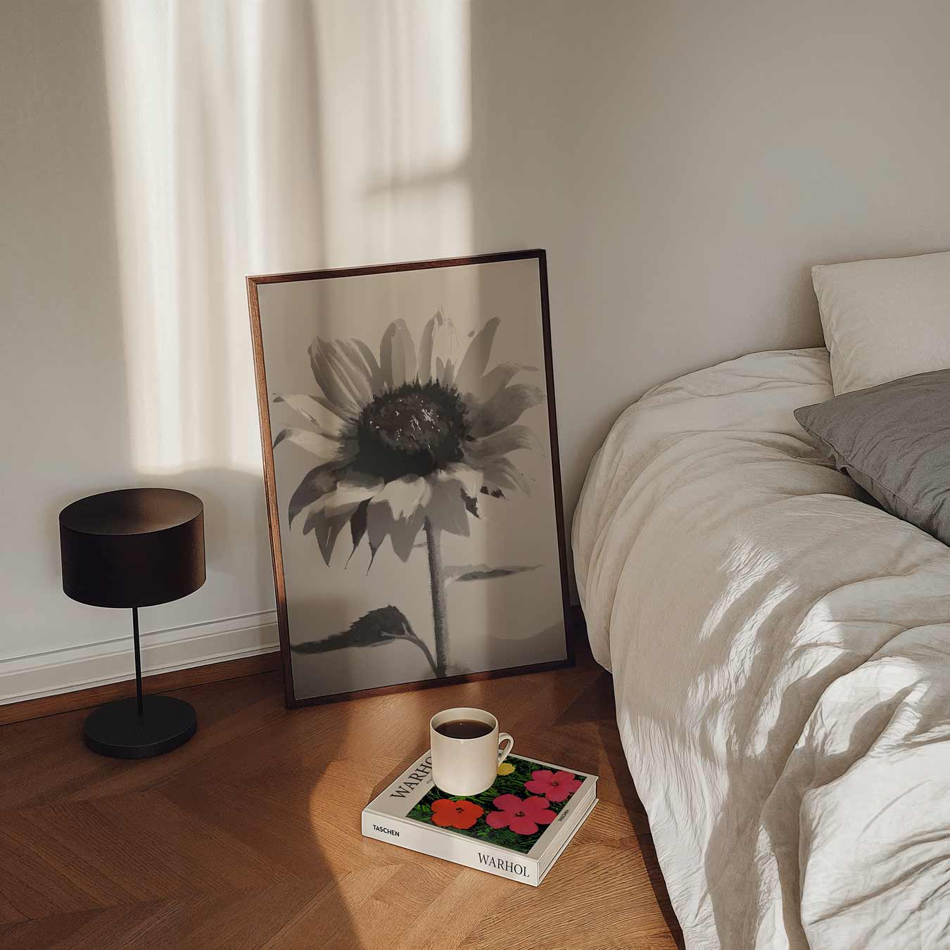 Elegante Zonnebloem Poster-WallArtistic