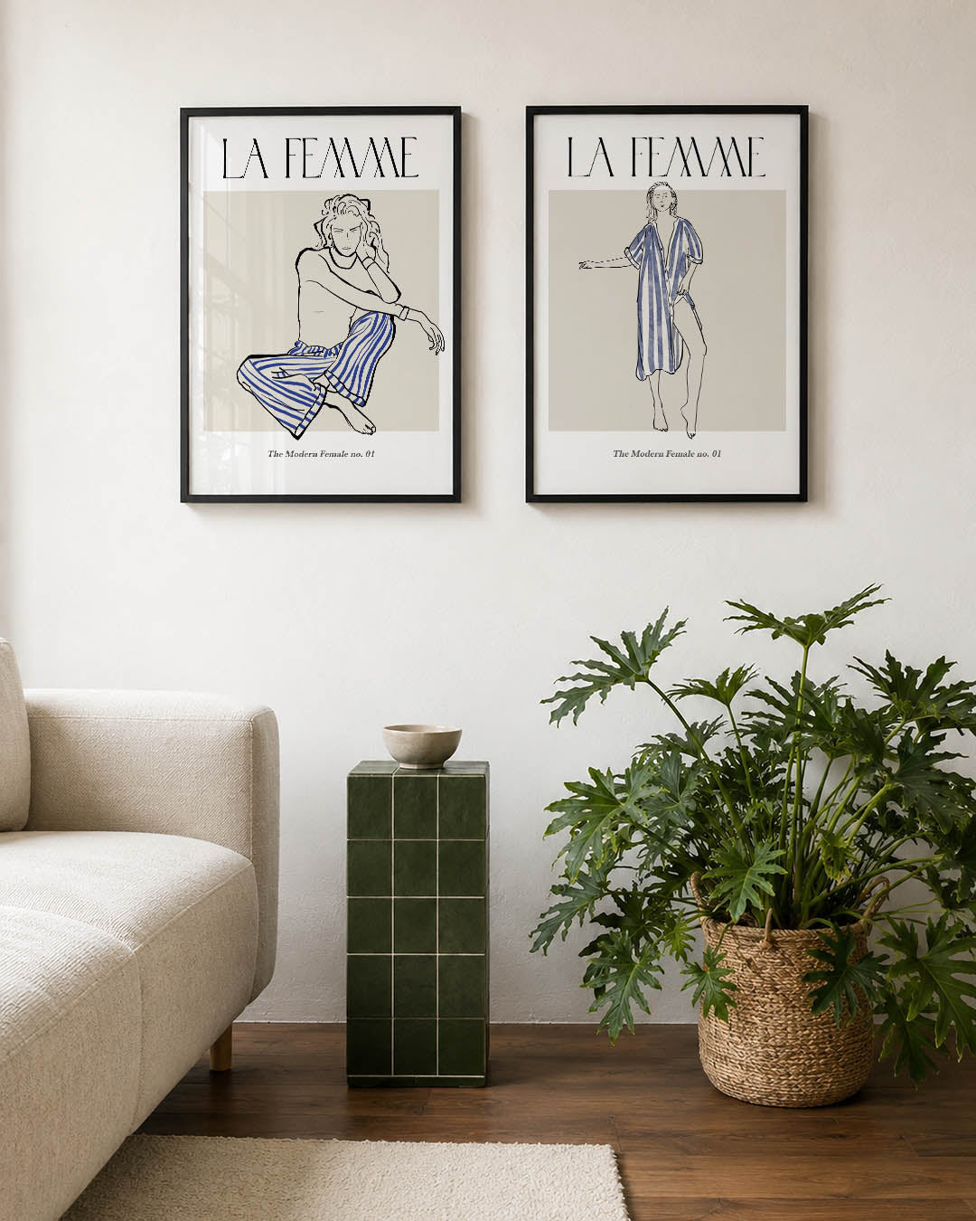 Lijnen en kleurvlakken Posterset