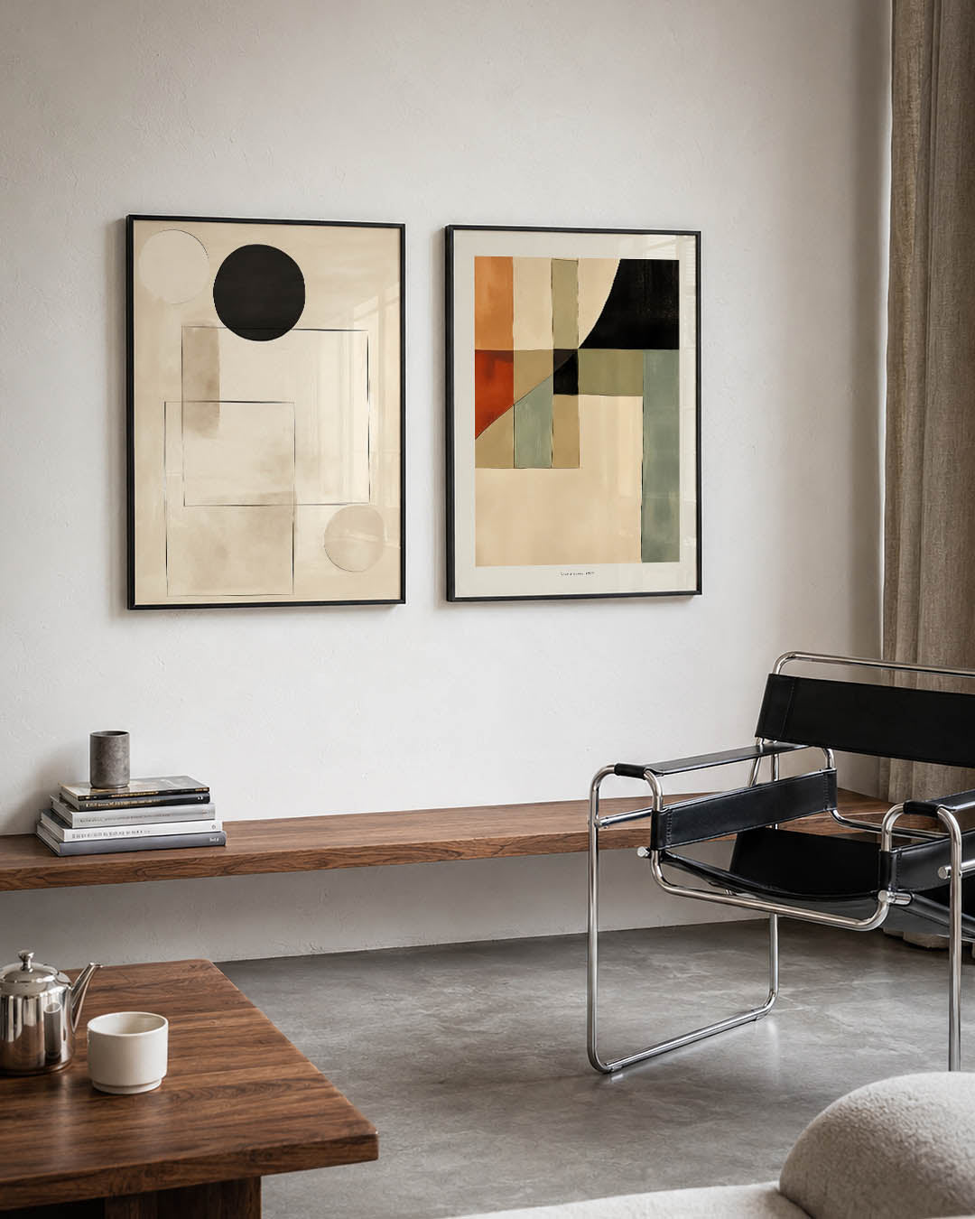 Vormen en vlakte Posterset