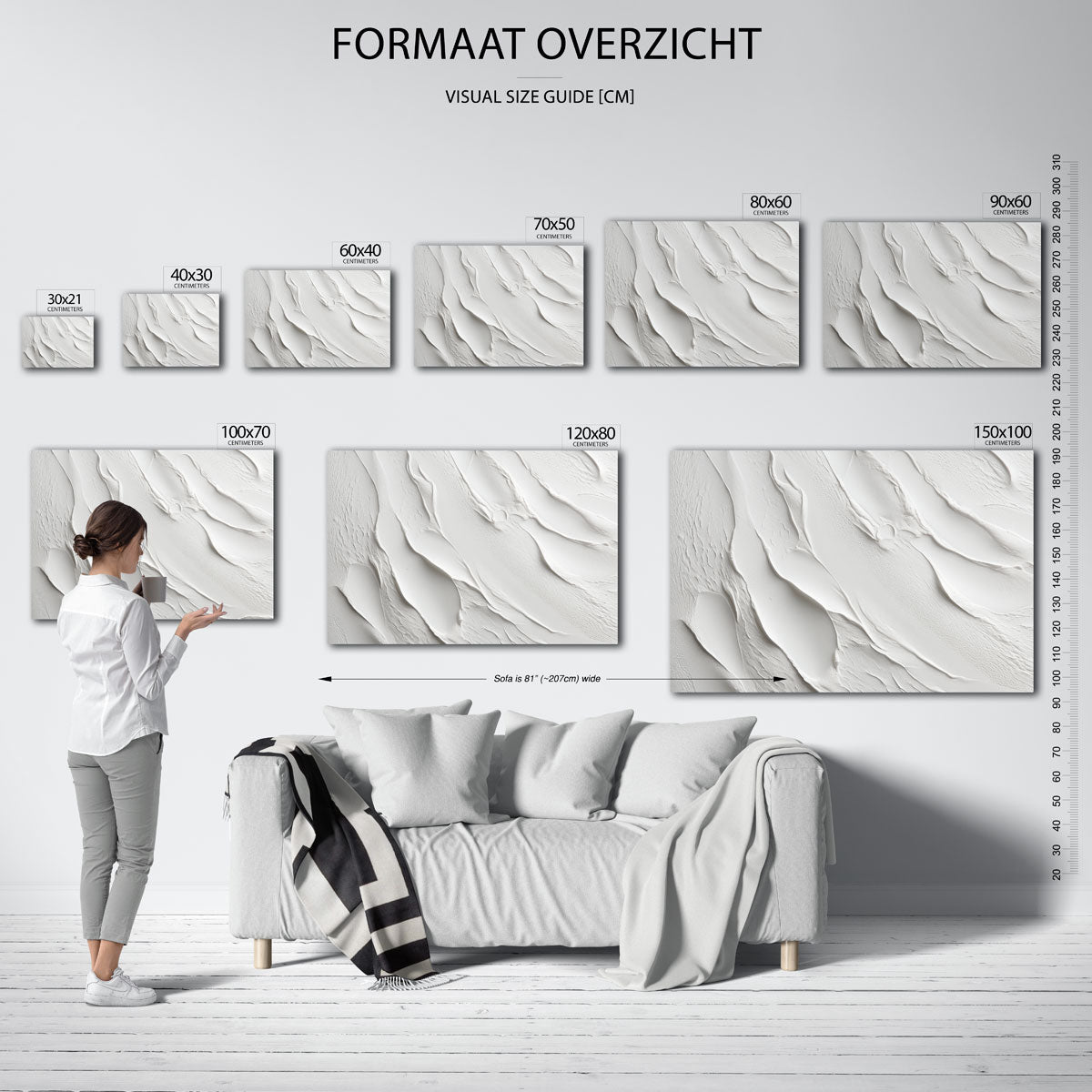 Golvende textuur Poster