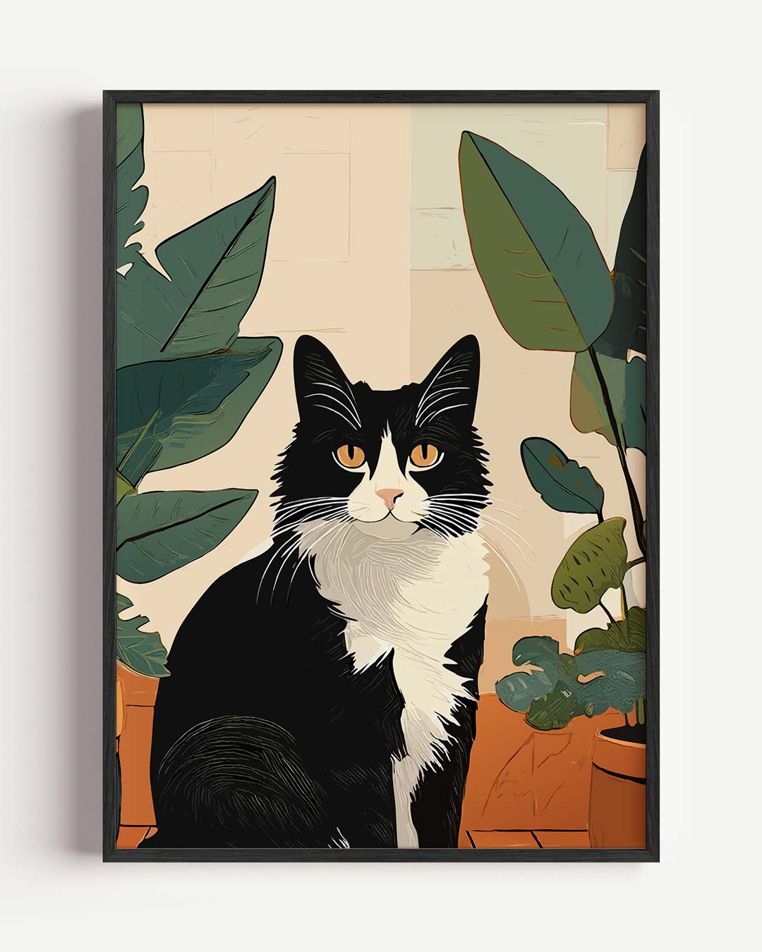 Stijlvolle Kattenwonders Poster-WallArtistic