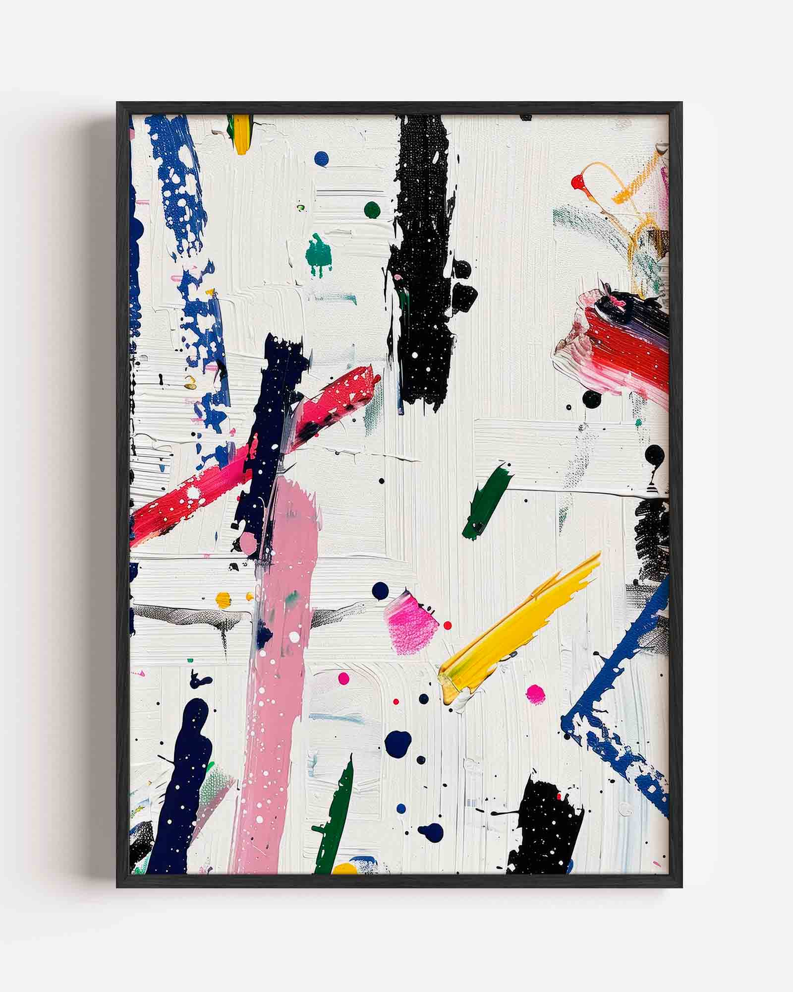 Abstracte strepen en vlekken Poster