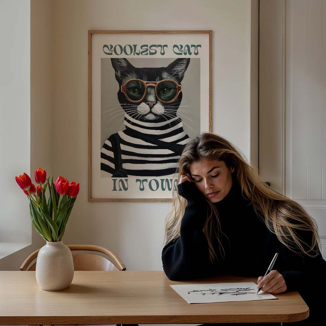 Cool Cat Poster-WallArtistic
