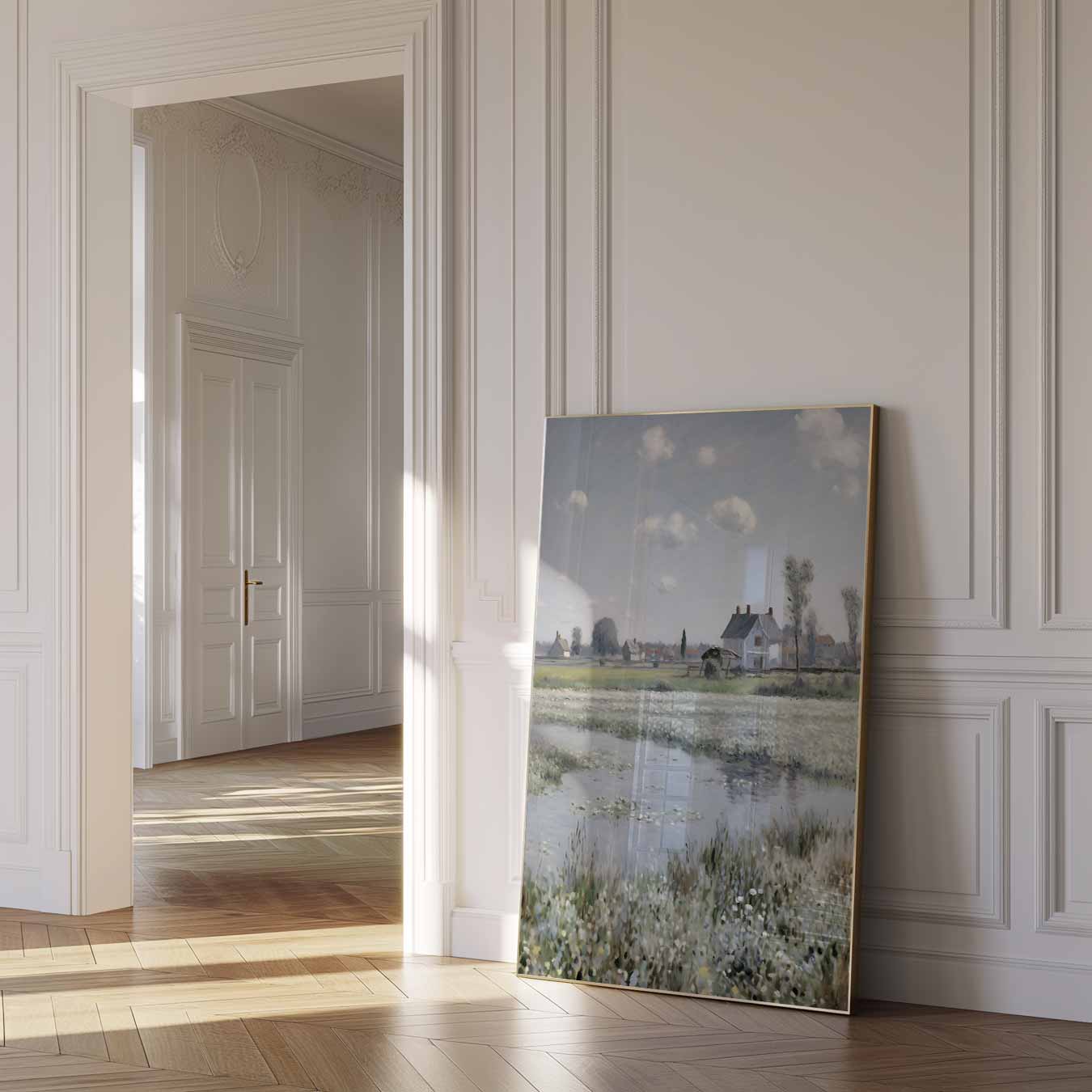Rustieke Plattelandstafereel Poster-WallArtistic