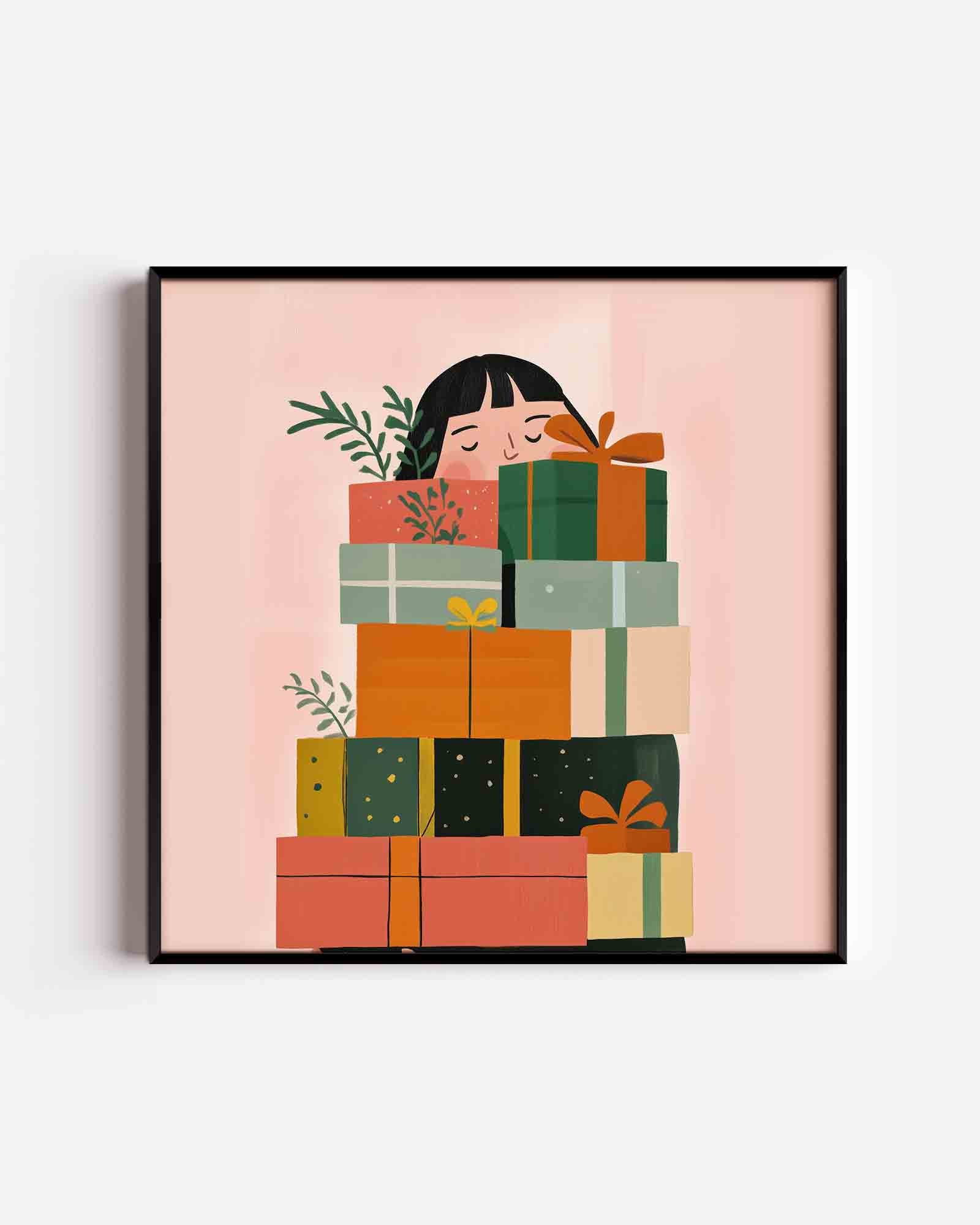Cadeaus en bladeren Poster
