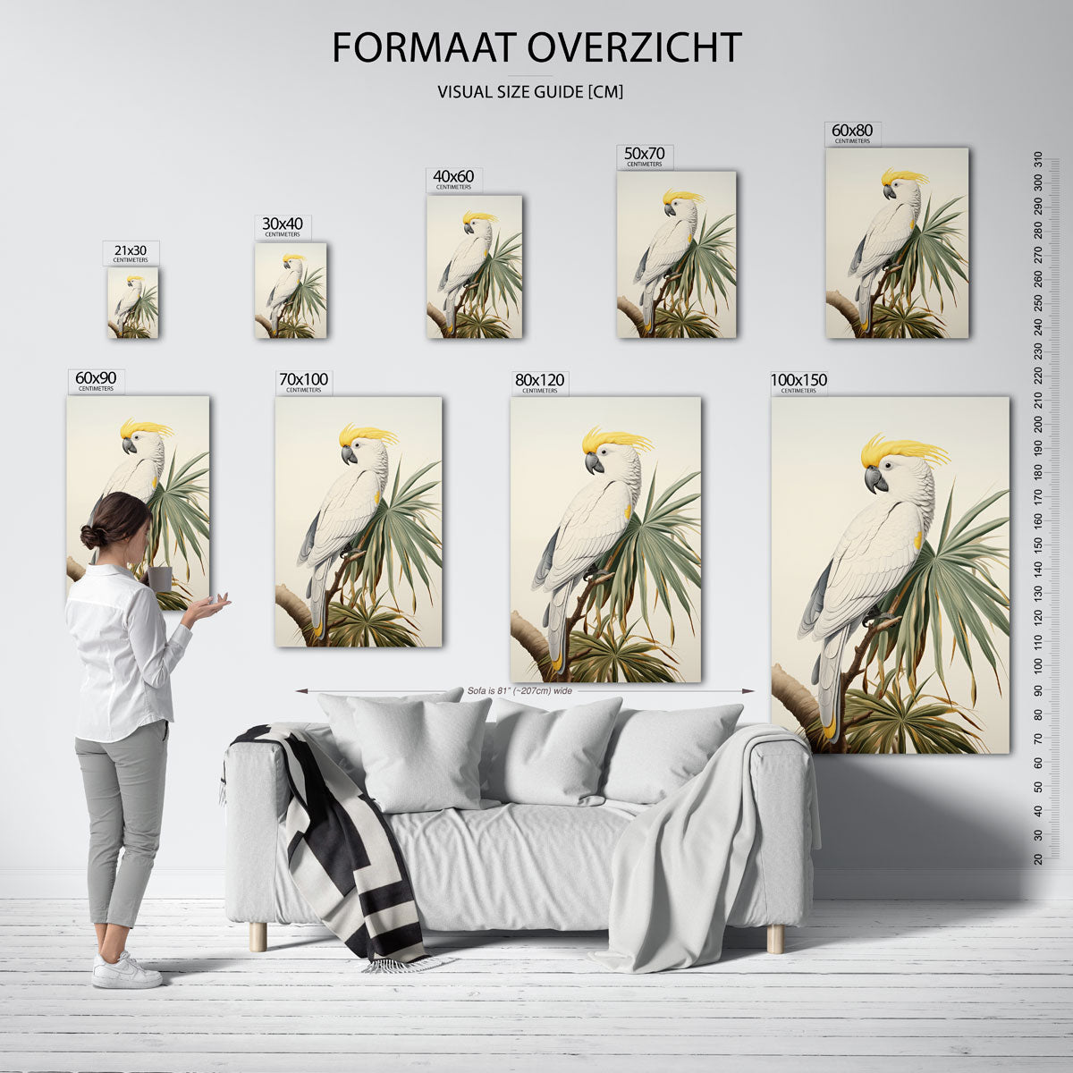 Witte kaketoe Poster