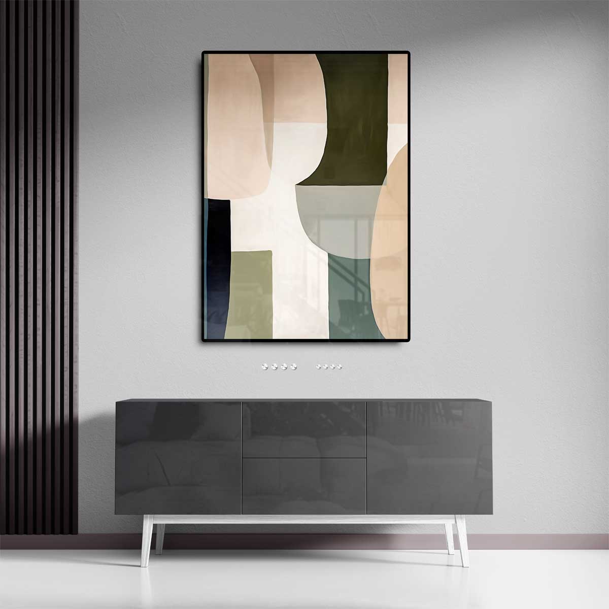 Geometrische Harmonie Kunstwerk-canvas-dibond-plexiglas-wanddecoratie-WallArtistic