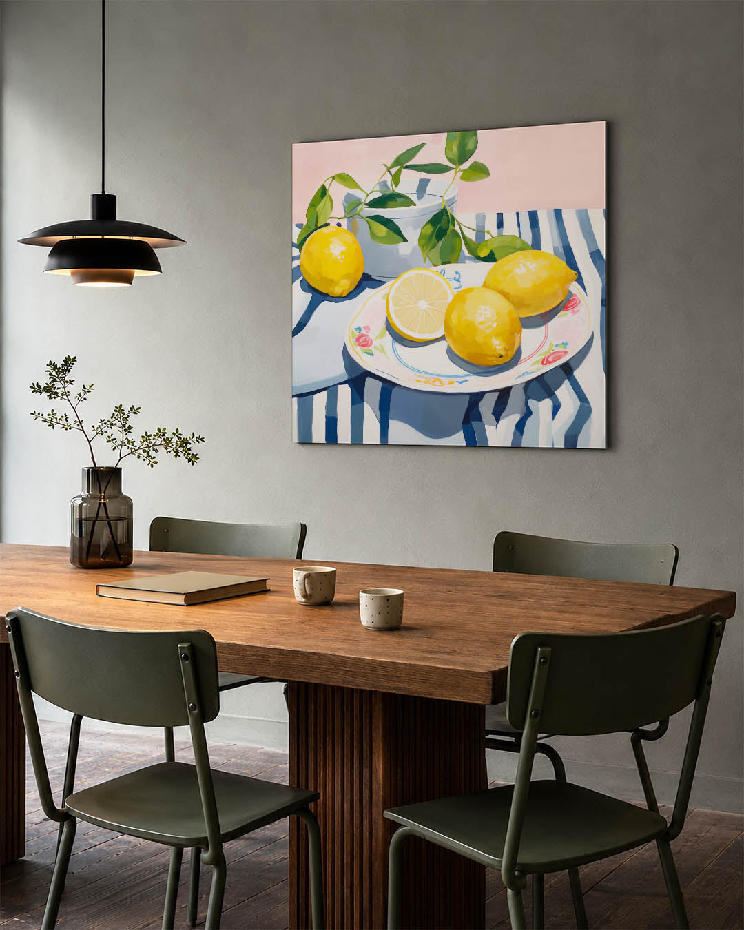 Citroenen op tafel Kunstwerk