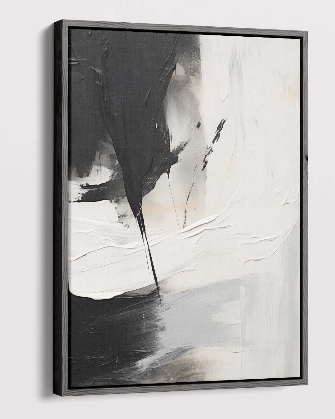 Eclips in Monochroom Kunstwerk-canvas-dibond-plexiglas-wanddecoratie-WallArtistic