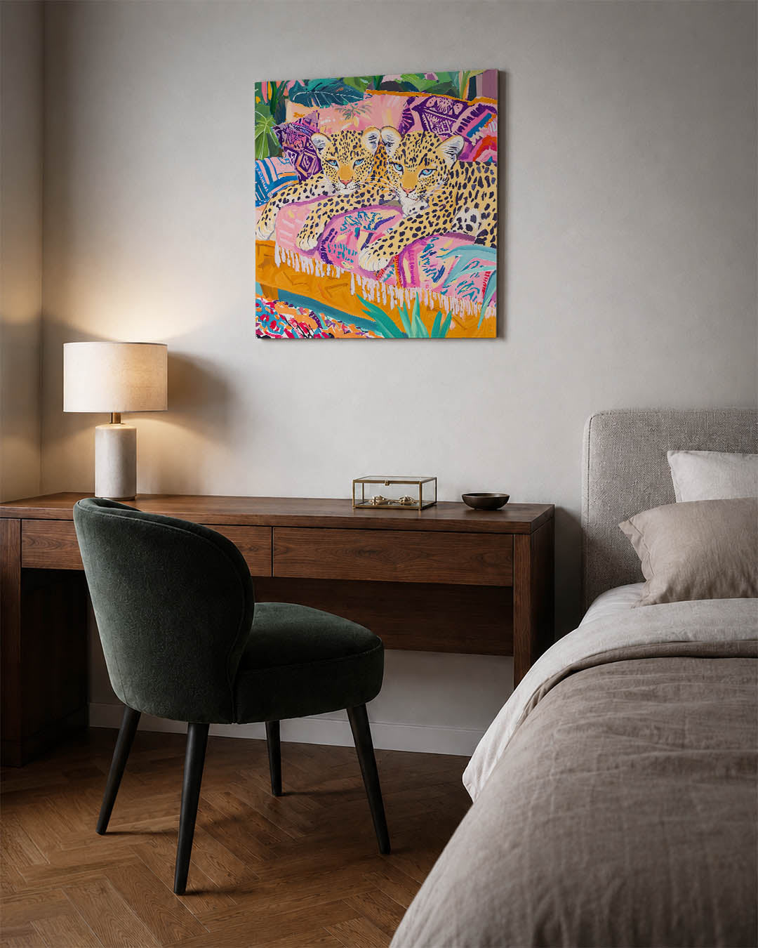 Levendige luipaarden Kunstwerk