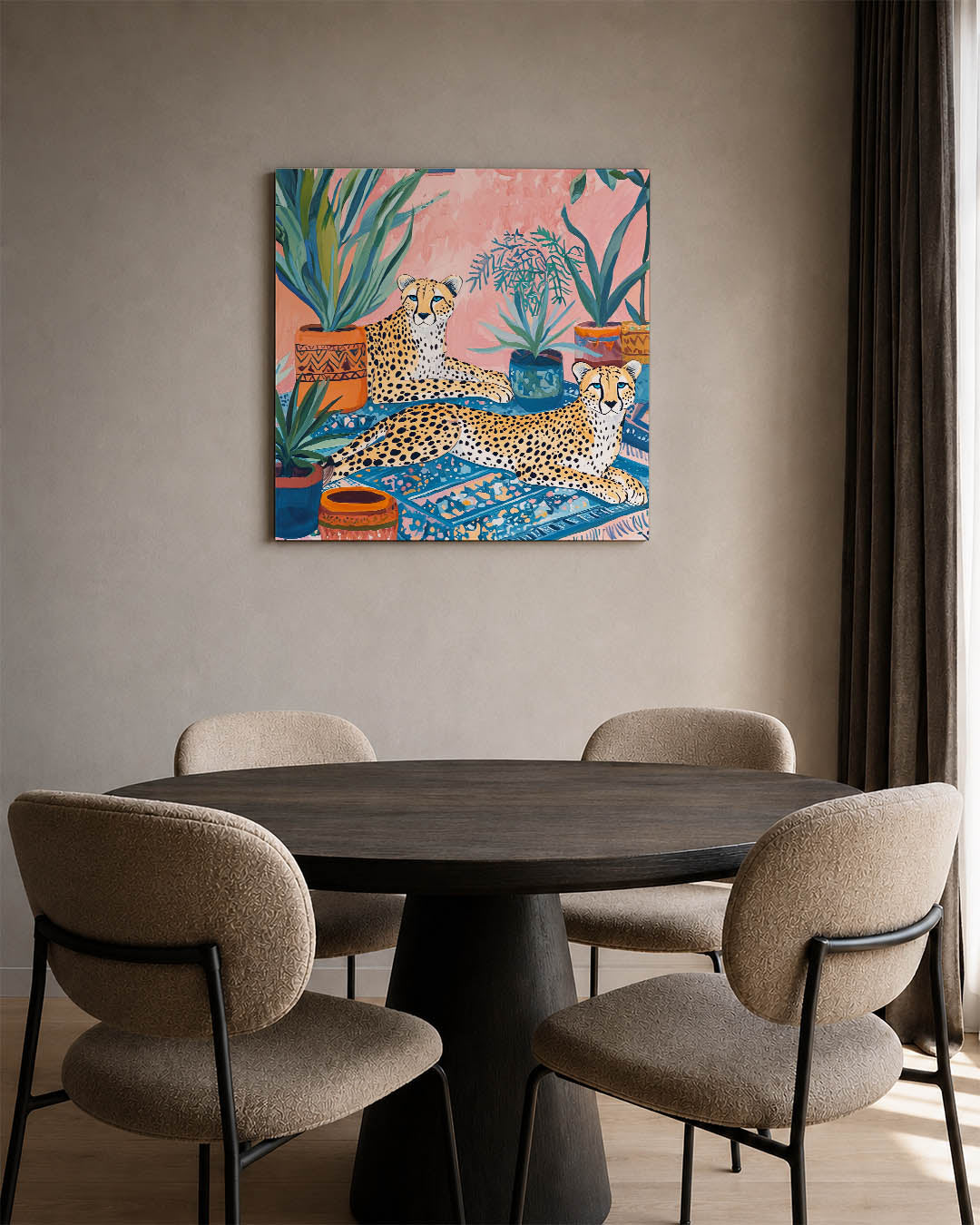 Exotische dieren en planten Kunstwerk