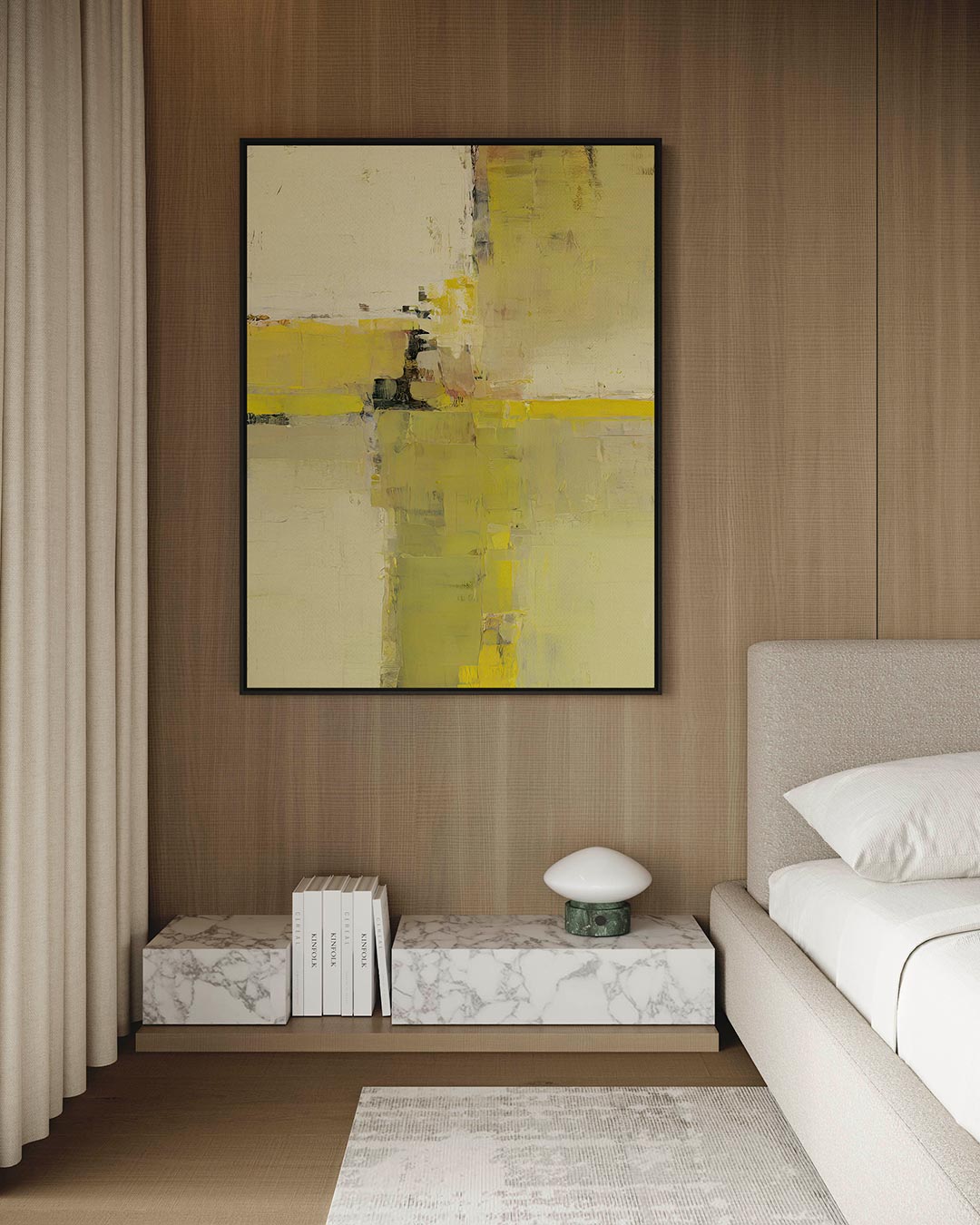 Geometrische kleurencompositie Kunstwerk