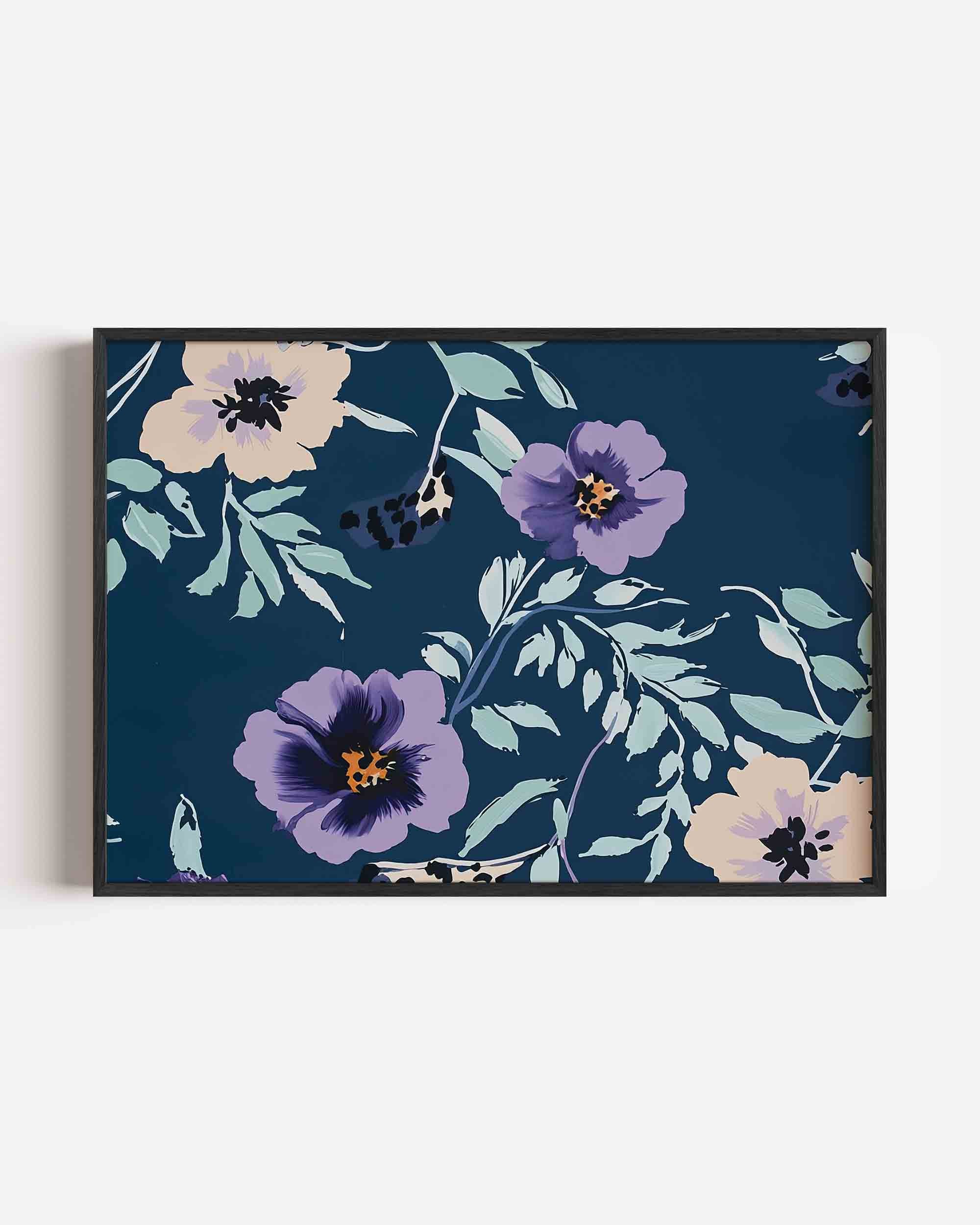 Bloemen en bladeren Poster