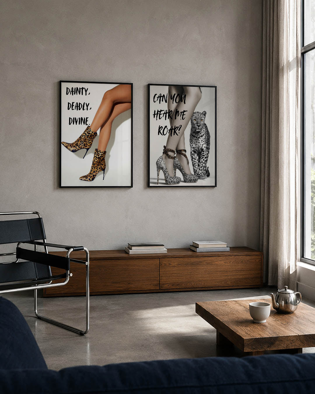 Vorm en contrast Posterset