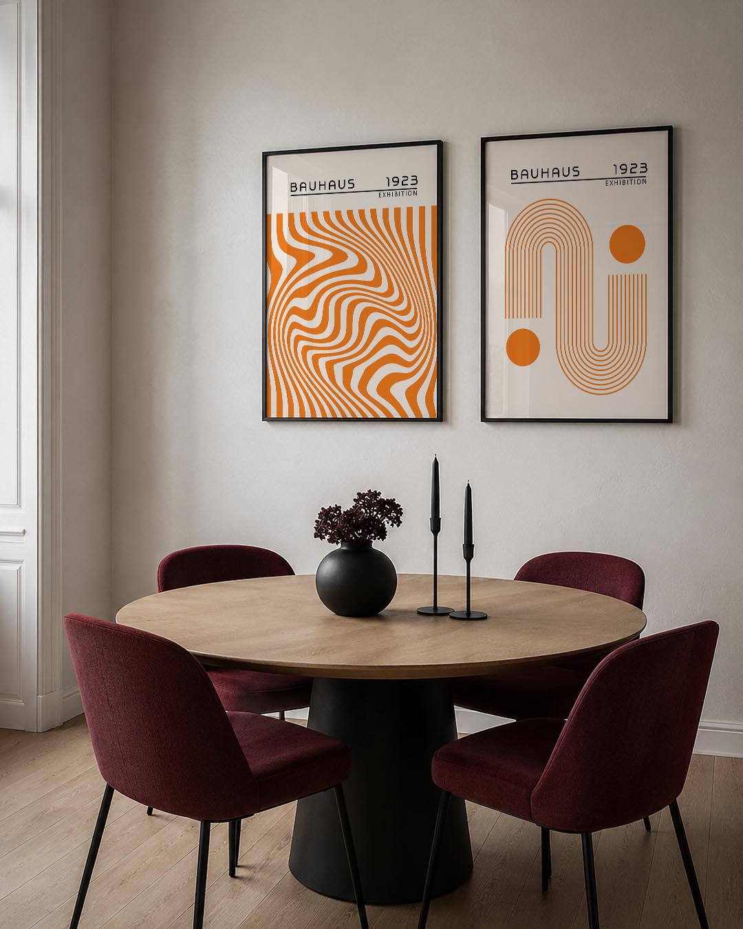 Golvend lijnenspel Posterset