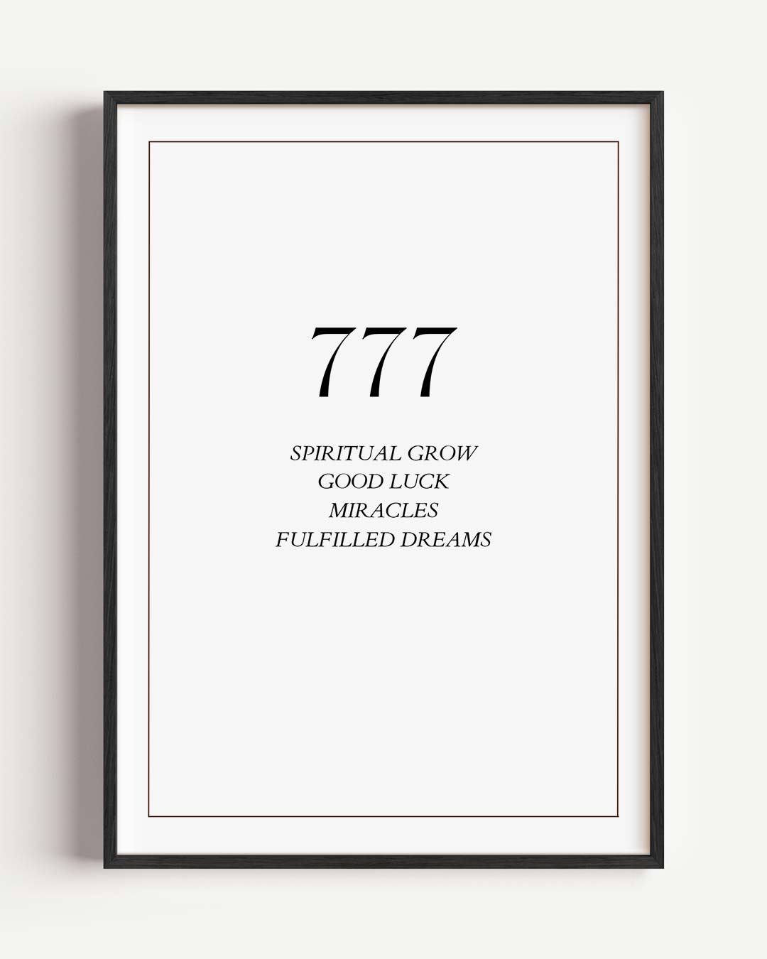 Inspirerende 777 Poster-WallArtistic