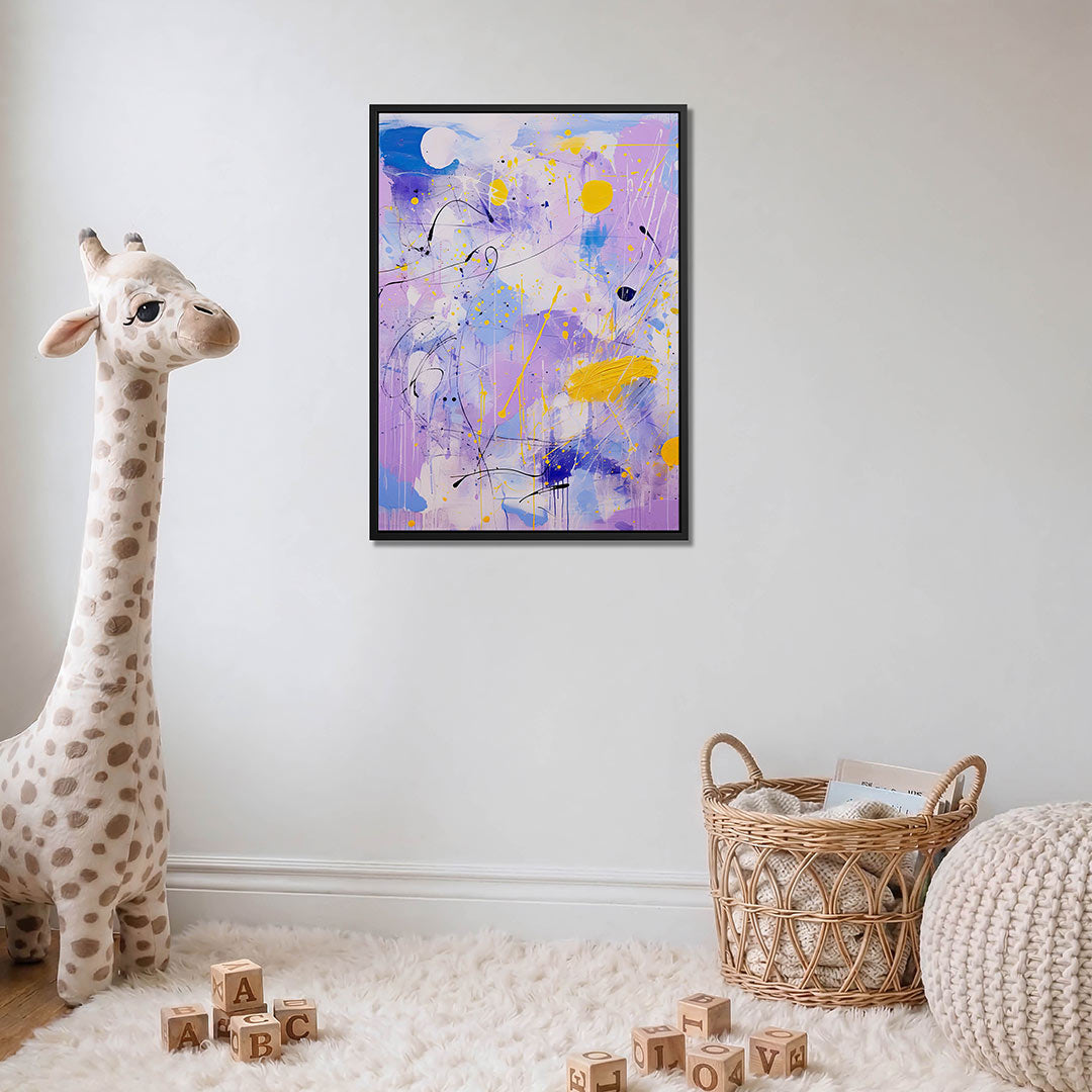 Dynamische kleurenexplosie Kunstwerk