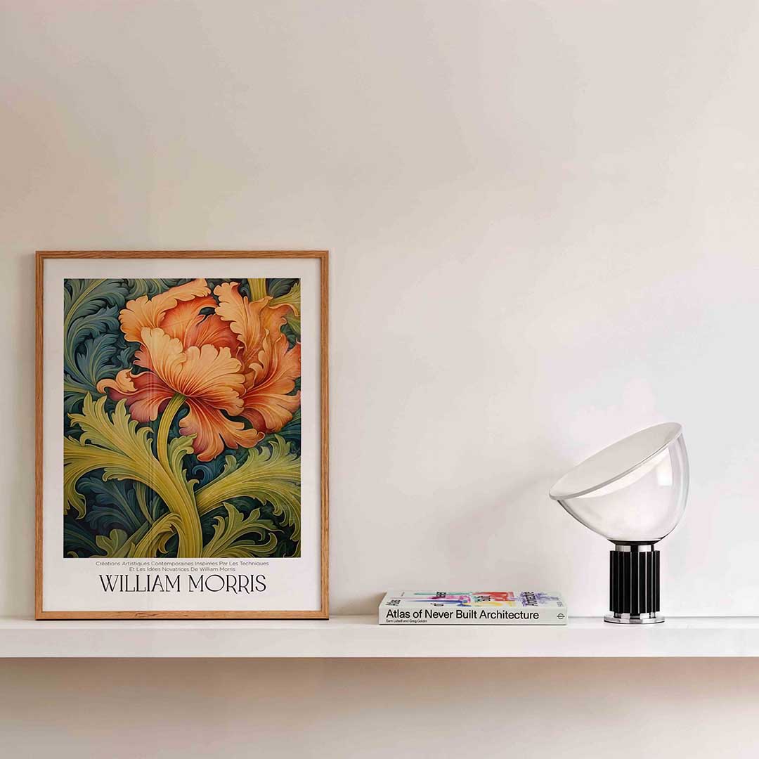 Bloem en bladeren Poster