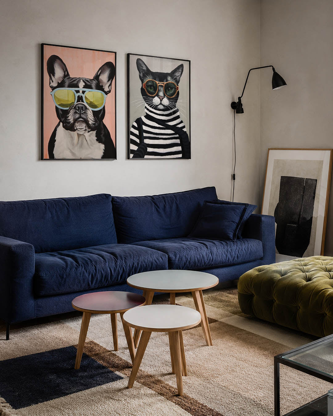 Hond met zonnebril Posterset