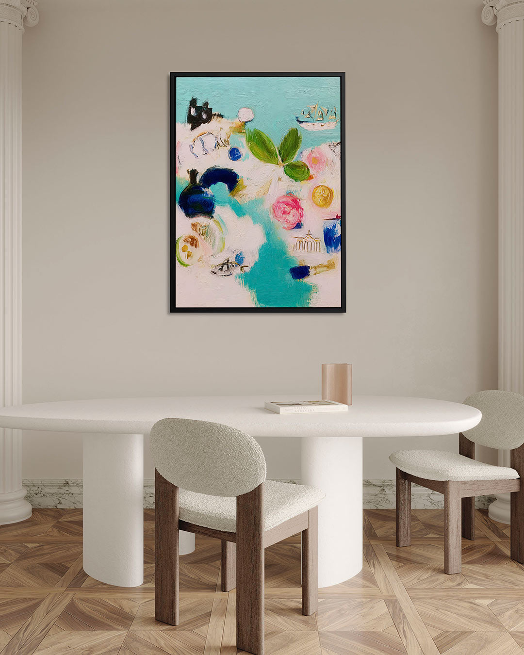 Vrolijke kleurenmix Kunstwerk